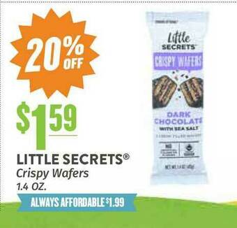 Natural Grocers Little Secrets® Crispy Wafers 1.4 Oz. offer