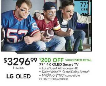 Nebraska Furniture Mart Lg 77 offer