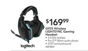 Nebraska Furniture Mart G935 Wireless Lightsync Gaming Headset offer
