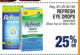 Kinney Drugs Refresh Eye Drops offer