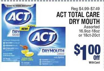 Kinney Drugs Act Total Care Dry Mouth offer