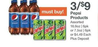 Kinney Drugs Pepsi Products offer