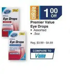 Kinney Drugs Premier Value Eye Drops offer