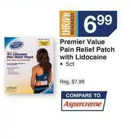 Kinney Drugs Premier Value Pain Relief Patch With Lidocaine offer