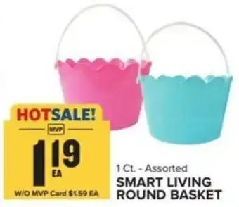 Food Lion SMART LIVING ROUND BASKET offer