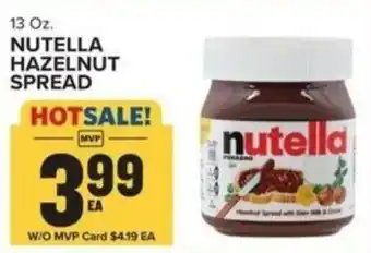 Food Lion NUTELLA HAZELNUT SPREAD offer