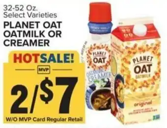 Food Lion PLANET OAT OATMILK OR CREAMER offer