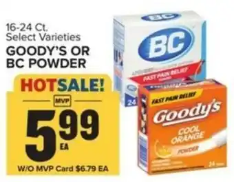 Food Lion GOODY'S OR BC POWDER offer