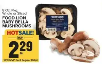 Food Lion FOOD LION BABY BELLA MUSHROOMS offer