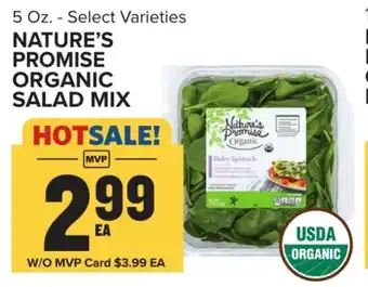 Food Lion NATURE'S PROMISE ORGANIC SALAD MIX offer