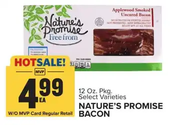 Food Lion NATURE'S PROMISE BACON offer