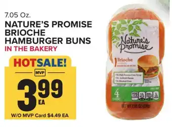 Food Lion NATURE'S PROMISE BRIOCHE HAMBURGER BUNS offer