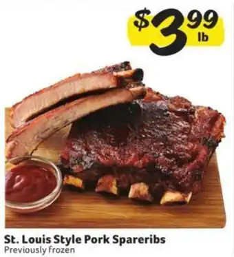 Winn Dixie St. Louis Style Pork Spareribs offer