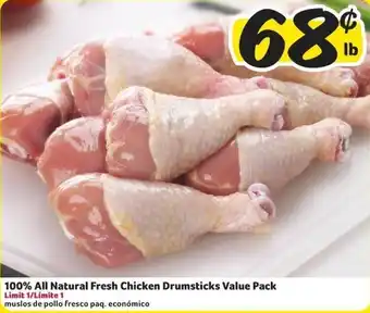 Fresco y Más 100% All Natural Fresh Chicken Drumsticks Value Pack offer