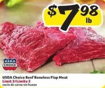 Fresco y Más USDA Choice Beef Boneless Flap Meat offer