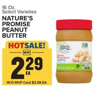 Food Lion NATURE'S PROMISE PEANUT BUTTER offer