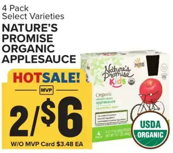 Food Lion NATURE'S PROMISE ORGANIC APPLESAUCE offer