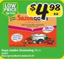 Fresco y Más Goya Jumbo Seasoning offer