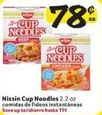 Fresco y Más Nissin Cup Noodles 2.2 oz offer