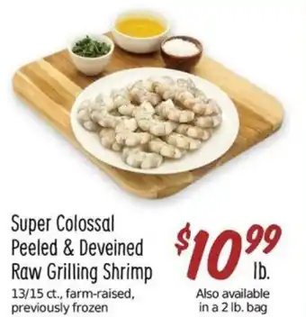Sprouts Farmers Market Super Colossal Peeled & Deveined Raw Grilling Shrimp offer
