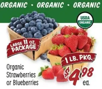 Sprouts Farmers Market Organic Strawberries or Blueberries offer