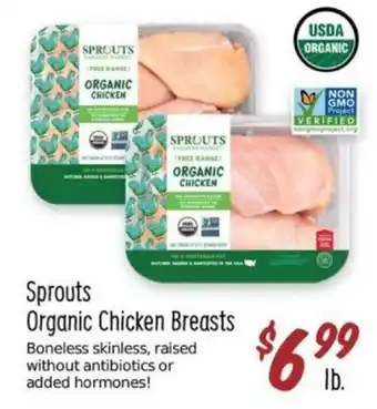 Sprouts Farmers Market Sprouts Organic Chicken Breasts offer