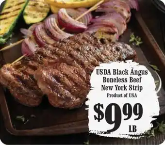 The Markets USDA Black Angus Boneless Beef New York Strip offer