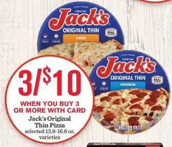 Mariano's Jack's Original Thin Pizza offer