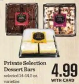 Mariano's Private Selection Dessert Bars offer