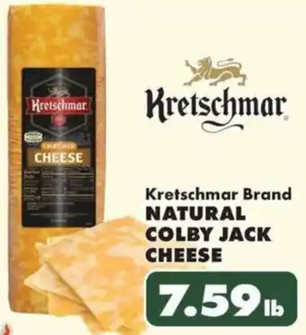 Sullivan's Foods Kretschmar Brand NATURAL COLBY JACK CHEESE offer