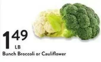 Fresh Thyme Bunch Broccoli or Cauliflower offer