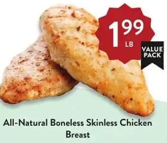 Fresh Thyme All-Natural Boneless Skinless Chicken Breast offer