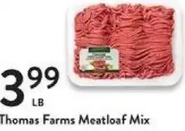 Fresh Thyme Thomas Farms Meatloaf Mix offer