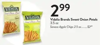 Fresh Thyme Vidalia Brands Sweet Onion Petals 3.5 oz offer