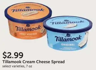 Fareway Tillamook Cream Cheese Spread select varieties, 7 oz offer