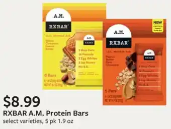 Fareway RXBAR A.M. Protein Bars select varieties, 5 pk 1.9 oz offer