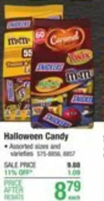 Menards Halloween Candy offer