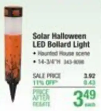 Menards Solar Halloween LED Bollard Light offer