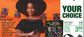 Menards Glow Party Pack offer
