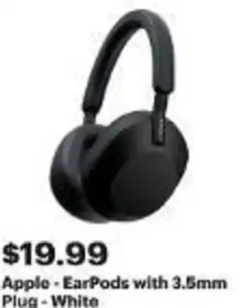 Best Buy Apple - EarPods with 3.5mm Plug - White offer