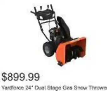 Costco Vardforce 24* Dual Stage Gas Snow Thrower offer