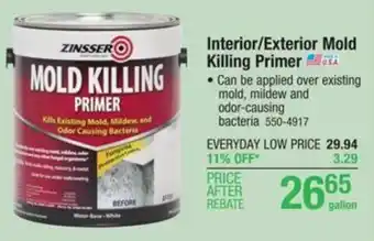 Menards Interior/Exterior Mold Killing Primer offer