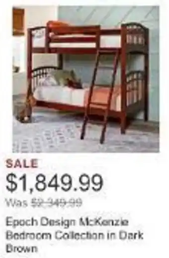 Costco Epoch Design McKenzie Bedroom Collection in Dark Brown offer