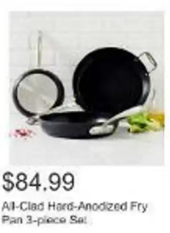 Costco All-Clad Hard-Anodized Fry Pan 3-piece Set offer
