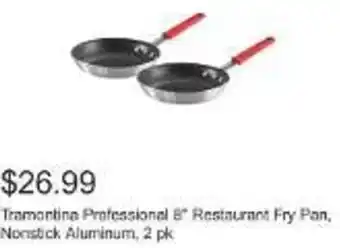 Costco Tramontina Professional 8 Restaurant Fry Pan, Nonstick Aluminum, 2 pk offer