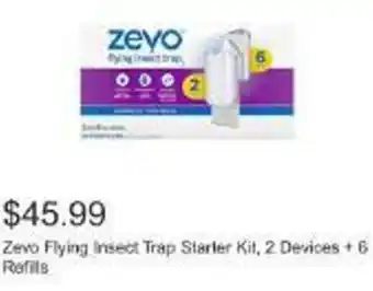 Costco Zevo Flying Insect Trap Starter Kit, 2 Devices +6 Refils offer
