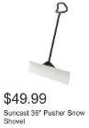 Costco Suncast 36" Pusher Snow offer