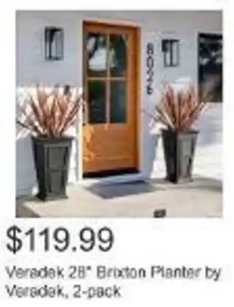 Costco Veradek 28* Brixton Planter by Veradak, 2-pack offer