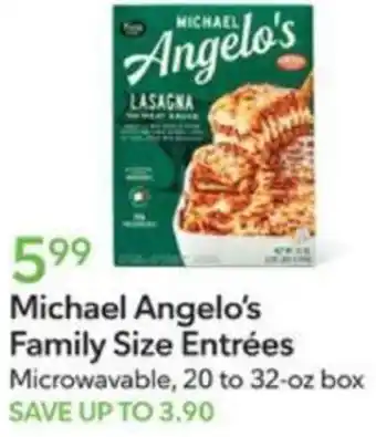 Publix Michael Angelo's Family Size Entrées offer