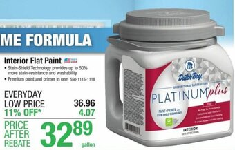 Menards Interior Flat Paint offer